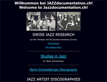 Tablet Screenshot of jazzdocumentation.ch